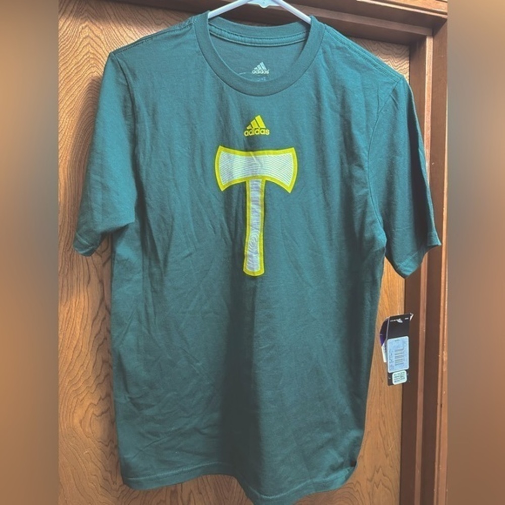 Adidas Athletic Portland Timbers T-Shirt Women’s XL Timbers Army Top MLS NWT